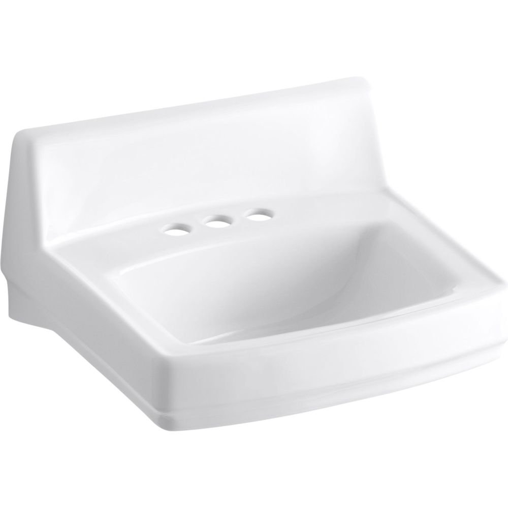 Pinto basin number 掛時計 298x48mm KOHLER Greenwich 20X18 Lav 4Cc No Overflow - Wall Mounted Sinks
